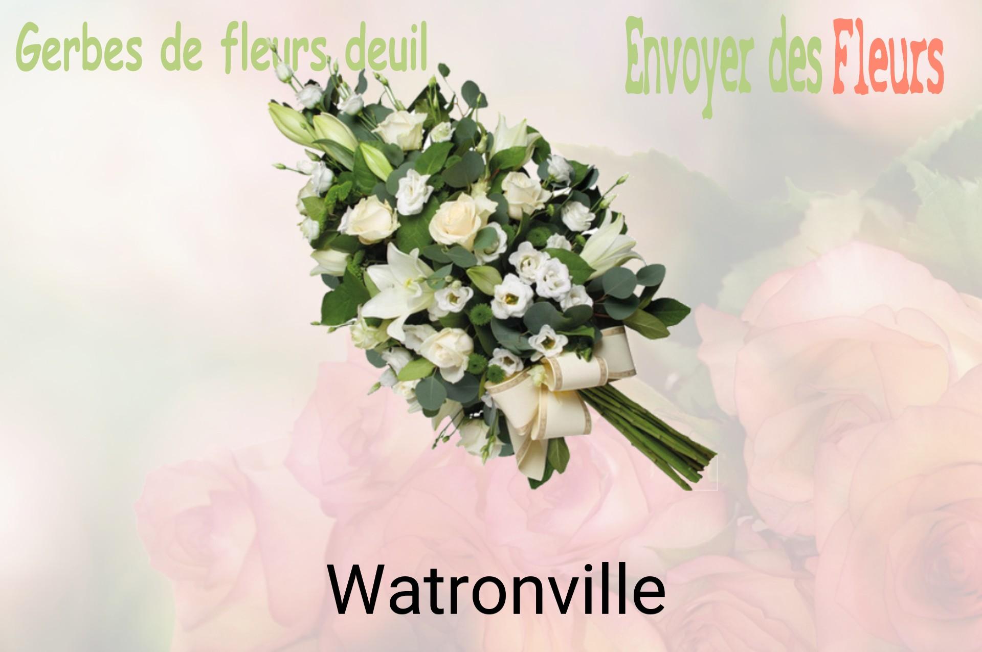 Gerbe de fleurs de deuil livrée à Watronville